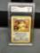 GMA Graded 2000 Pokemon Team Rocket MEOWTH Trading Card - NM-MT 8