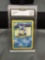 GMA Graded 1999 Pokemon Base Set WARTORTLE Trading Card - EX-NM+ 6.5