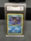 GMA Graded 2000 Pokemon Team Rocket SQUIRTLE Trading Card - NM-MT 8.5+