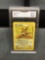 GMA Graded Pokemon Trading Card - Fossil Raichu #29 NM-MT 8.5