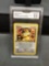 GMA Graded Pokemon Trading Card - 1st Ed Meowth Team Rocket #62 NM 8.5