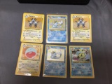 6 Count Lot of Vintage WOTC Pokemon Holo Holofoil Pokemon Trading Cards