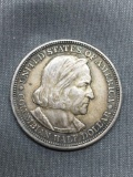 1893 United States Columbian Silver Half Dollar - 90% Silver Coin