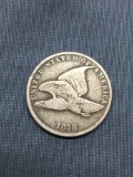 1858 United States Flying Eagle Penny - Coin