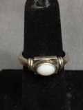 Fire Opal Vintage Sterling Silver Ring Size 5