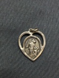 Bliss Sterling Silver Heart Charm Pendant