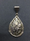 Old Pawn Native American Sterling Silver Eagle Pendant