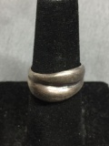 Puffy Sterling Silver Vintage Ring Size 6.75