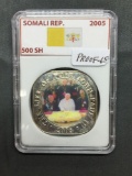 2005 Somali Republic 500 Shilling Proof Pope John Paul II Commemorative Coin Proof 65