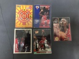 5 Card Lot of MICHAEL JORDAN Chicago Bulls Basketball Cards