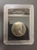 Slabbed 1970 Canada Silver Dollar - 50% Silver Coin - BU Uncirculated Condition