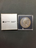 1981 Canada Silver Dollar Coin - 50% Silver Coin - .375 Ounces ASW