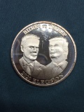 1 Ounce .999 Fine Copper BIDEN vs. TRUMP Presidential Copper Round Coin