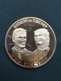 1 Ounce .999 Fine Copper BIDEN vs. TRUMP Presidential Copper Round Coin