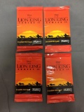 4 Count Lot of Disney's THE LION KING Series II 8 Card Trading Card Pack