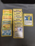 15 Card Lot of Pokemon 1st Edition Trading Cards from Collection