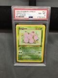PSA Graded 1999 Pokemon Jungle 1st Edition EXEGGCUTE Trading Card - NM-MT 8