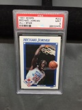 PSA Graded 1991-92 Hoops All-Star MICHAEL JORDAN Basketball Card - MINT 9