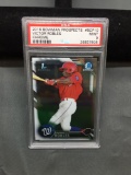 PSA Graded 2016 Bowman Chrome Prospects VICTOR ROBLES Rookie Card - MINT 9