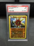 PSA Graded 2014 Pokemon XY SOLROCK Reverse Holo Trading Card - MINT 9