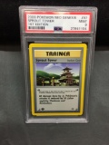PSA Graded 2000 Pokemon Neo Genesis 1st Edition SPROUT TOWER Trading Card - MINT 9