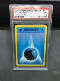 PSA Graded 2000 Pokemon Neo Genesis 1st Edition WATER ENERGY Trading Card - MINT 9