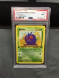 PSA Graded 1999 Pokemon Jungle 1st Edition VENOMAT Trading Card - MINT 9