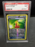PSA Graded 2014 Pokemon XY SUPER POTION Reverse Holo Trading Card - MINT 9