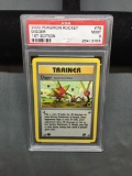 PSA Graded 2000 Pokemon Rocket 1st Edition DIGGER Trading Card - MINT 9