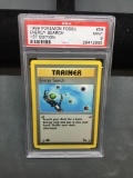 PSA Graded 1999 Pokemon Fossil 1st Edition ENERGY SEARCH Trading Card - MINT 9