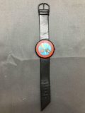 Vintage MTV Music Television Watch with Black Band - NEW BATTERY - Runs Well