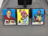 3 Card Lot of 1969 Topps Football Cards from Complete Set Break