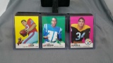 3 Card Lot of 1969 Topps Football Cards from Complete Set Break
