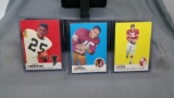 3 Card Lot of 1969 Topps Football Cards from Complete Set Break