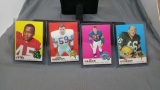 4 Card Lot of 1969 Topps Football Cards from Complete Set Break