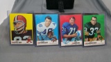 4 Card Lot of 1969 Topps Football Cards from Complete Set Break