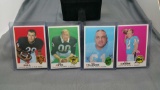 4 Card Lot of 1969 Topps Football Cards from Complete Set Break