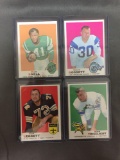 4 Card Lot of 1969 Topps Football Cards from Complete Set Break