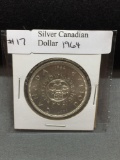 1964 Canada Silver Dollar Coin - 80% Silver