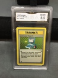 GMA Graded 1999 Pokemon Base Set COMPUTER SEARCH Rare Trading Card - NM-MT 8.5+