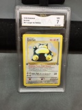 GMA Graded 1999 Pokemon Jungle 1st Edition SNORLAX Rare Trading Card - NM 7