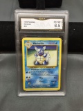 GMA Graded 1999 Pokemon Base Set WARTORTLE Trading Card - EX-NM+ 6.5