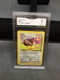 GMA Graded 1999 Pokemon Jungle 1st Edition EEVEE Trading Card - NM 7