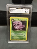 GMA Graded 2000 Pokemon Team Rocket DARK WEEZING Rare Trading Card - NM-MT 8.5+
