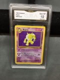 GMA Graded 1999 Pokemon Fossil HYPNO Trading Card - GEM MINT 10