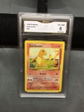 GMA Graded 1999 Pokemon Base Set CHARMANDER Trading Card - EX-NM 6