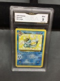 GMA Graded 1999 Pokemon Jungle VAPOREON Rare Trading Card - MINT 9