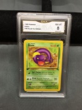 GMA Graded 1999 Pokemon Fossil 1st Edition EKANS Trading Card - NM-MT 8
