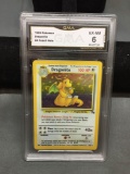 GMA Graded 1999 Pokemon Fossil DRAGONITE Holo Rare Trading Card - EX-NM 6