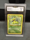 GMA Graded 1999 Pokemon Base 2 Set VICTREEBEL Rare Trading Card - NM-MT 8
